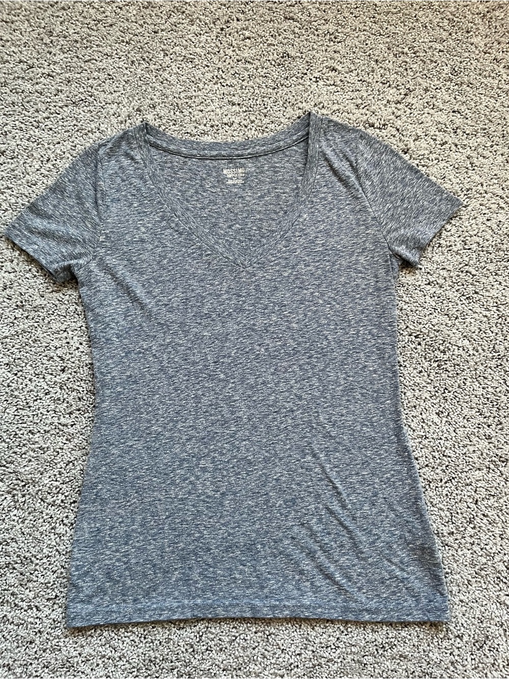 Women’s V-Neck Short Sleeve Tee - blue